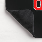 Weißes rotes Sportteam Nummer #67 Swea  Mousepad (Ecke)