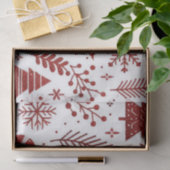 Weißes Rotes Weihnachtsgebäck Seidenpapier (Geschenk)