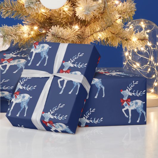 Weißes Rudolph - Weihnachtswrapping Paper Geschenkpapier (Feiertage)