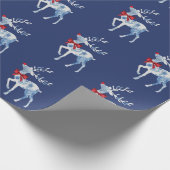 Weißes Rudolph - Weihnachtswrapping Paper Geschenkpapier (Ecke)