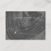 Weißes, rustikales Holz Textur Winter Hochzeit Platzkarte (Vorderseite)