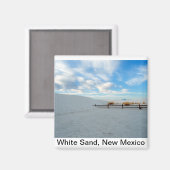 Weißes Sanddenkmal, New Mexico Magnet (Vorderseite/Rückseite)