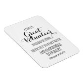 Weißes, sauberes Geschenk für Freiwillige Magnet (Rechte Seite)
