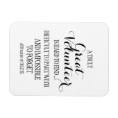 Weißes, sauberes Geschenk für Freiwillige Magnet (Horizontal)