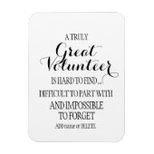 Weißes, sauberes Geschenk für Freiwillige Magnet (Vertikal)