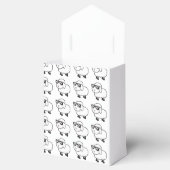 Weißes Schaf in Sonnenbrille Cartoon Geschenkschachtel (Geöffnet)