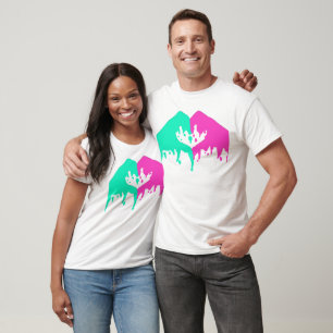 Weißes schmelzendes HandTrägershirt mit Logo T-Shirt