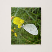 Weißes Schmetterling Foto Puzzle mit Geschenkboxen (Vertikal)