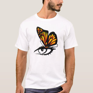 Weißes Schmetterlings-Auge T-Shirt