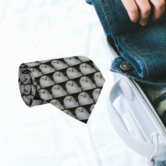 Weißes Schneeauuling Krawatte