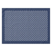 Weißes Schneeflockenmuster auf einem mitternachtsb Tischdecke (Vorderseite (Horizontal))