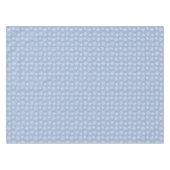 Weißes Schneeflockenmuster auf hellblau Tischdecke (Vorderseite (Horizontal))