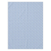 Weißes Schneeflockenmuster auf hellblau Tischdecke (Vorderseite)