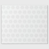 Weißes Schneeflockenpapier Geschenkpapier (Flach)