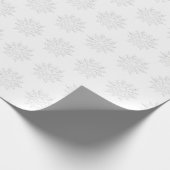 Weißes Schneeflockenpapier Geschenkpapier (Ecke)