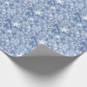 Weißes Schneeflockenpapier Geschenkpapier (Ecke)