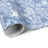 Weißes Schneeflockenpapier Geschenkpapier (Rolleneckpunkt)