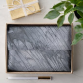 Weißes Schwarzes abstraktes Dekoupage Tissue Paper Seidenpapier (Geschenk)