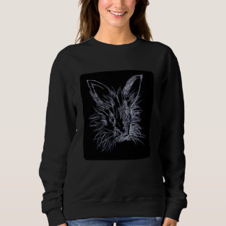 Weißes Schwarzes Lionhead - Sonnenbild Sweatshirt