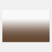 Weißes Schwarzes Orange und braun Ombre Mix Geschenkpapier Set (Vorderseite)