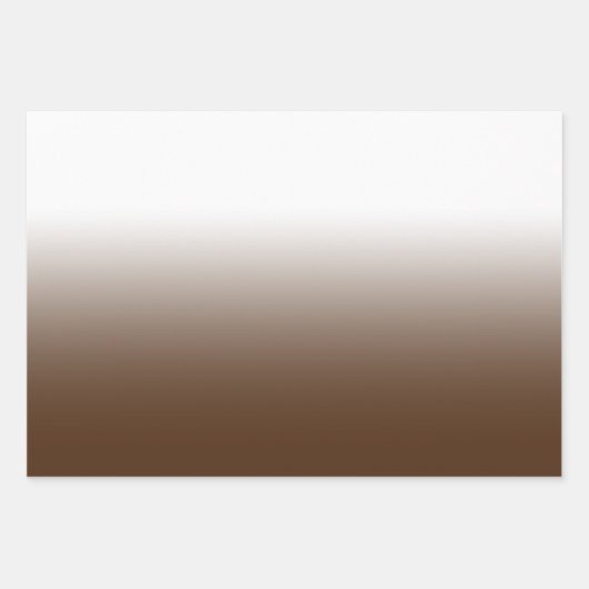 Weißes Schwarzes Orange und braun Ombre Mix Geschenkpapier Set (Vorderseite)