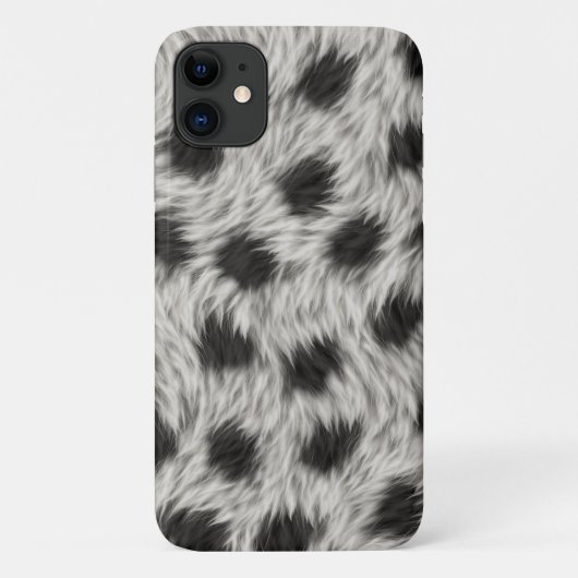 Weißes schwarzes Pelzgewebe - Hintergrund-65430 Case-Mate iPhone Hülle (Rückseite)