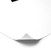 Weißes schwarzes Prismenblatt Kontras Glossy Poste Poster (Ecke)