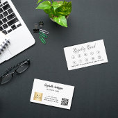 Weißes schwarzes QL-Logo Treuekarte