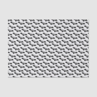Weißes schwarzes Schläger-Halloween-Seidenpapier Seidenpapier