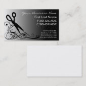 Weißes Schwarzes verblassen Visitenkarte (Vorne/Hinten)