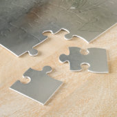 Weißes Schwarzes Wild Pferde Wasserfarbe Puzzle (Seite)