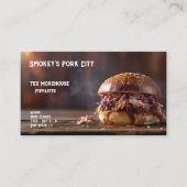 Weißes Schweinebrot mit Textfläche Visitenkarte (Vorderseite)