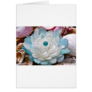 Weißes Seeglas-Blume