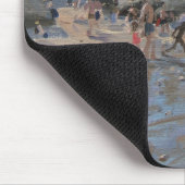 Weißes Segelboot Palais sur Mer Frankreich Mousepad (Ecke)