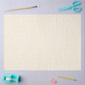 Weißes Seidenpapier mit gelben Gänseblümchen (Basteln)