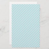 Weißes Seifenwrap Papier mit blauen Streifen (Vorne/Hinten)