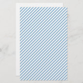 Weißes Seifenwrap Papier mit blauen Streifen (Vorne/Hinten)