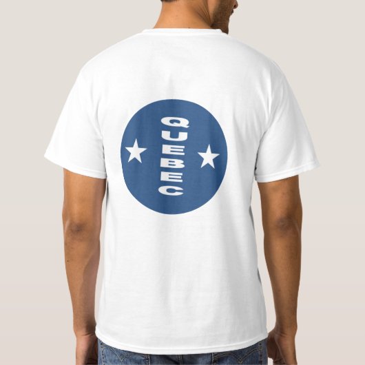 Weißes Shirt von Mann QUEBEC (Rückseite)