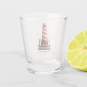 Weißes Showlicht Schnapsglas (Rückseite)