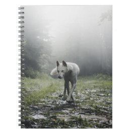 Weißes sibirisches Husky-Notebook Notizblock