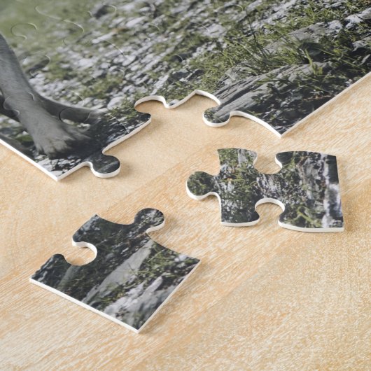 Weißes sibirisches Puzzle (Seite)