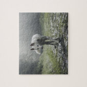 Weißes sibirisches Puzzle (Vertikal)