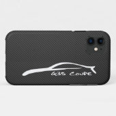 Weißes Silhouette-Logo des Coupé-G35 Case-Mate iPhone Hülle (Rückseite (Horizontal))