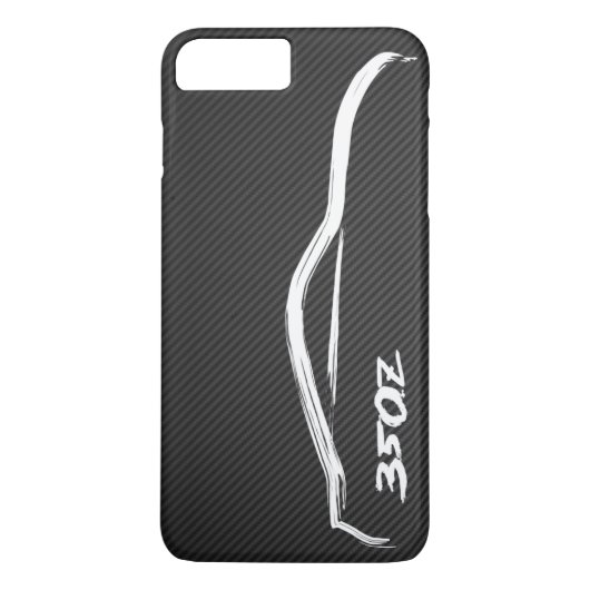 Weißes Silhouette-Logo Nissans 350Z Case-Mate iPhone Hülle (Rückseite)