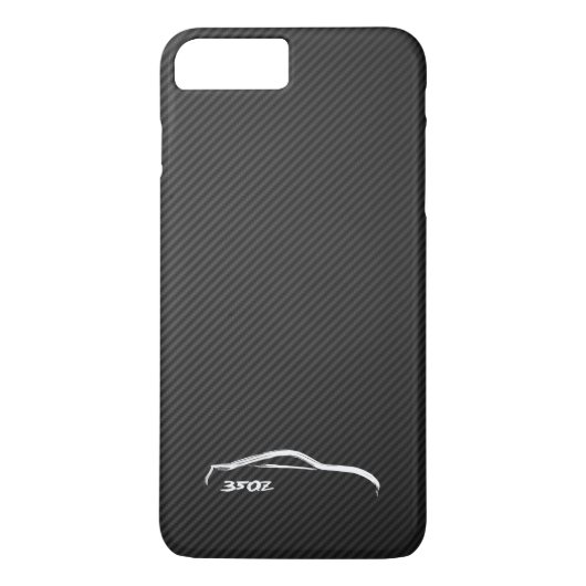 Weißes Silhouette-Logo Nissans 350Z Case-Mate iPhone Hülle (Rückseite)
