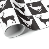 Weißes Silhouette-Umschlagpapier Geschenkpapier (Rolleneckpunkt)