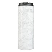 Weißes Skorpio Zodiac Astrologie Persönlichkeit na Thermosbecher (Rückseite)