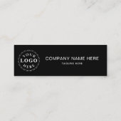 Weißes Skript QR für das Aufrufen von Black Mini-K Telefonnummerkarte (Rückseite)