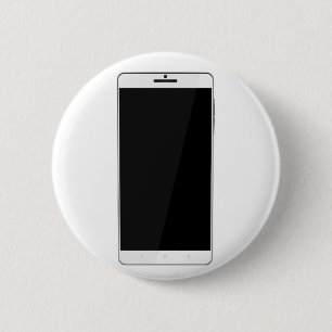 Weißes smartphone button