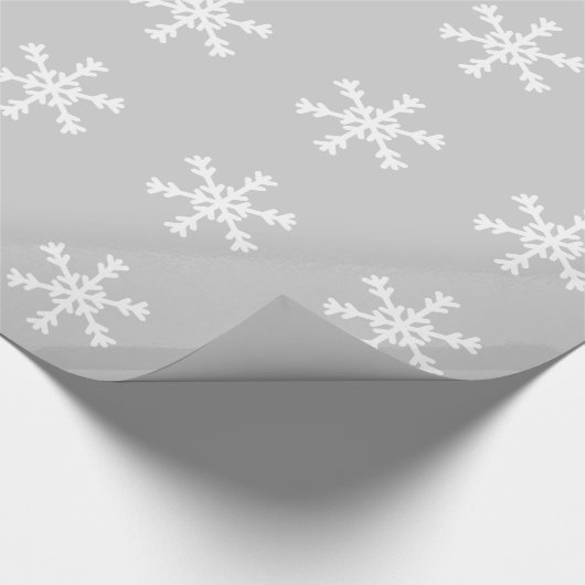 Weißes Snowflakpapier Geschenkpapier (Ecke)